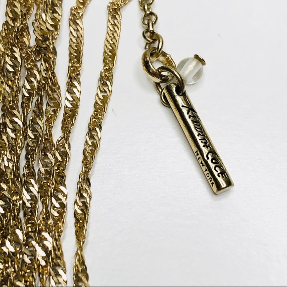 Kenneth Cole NY Multi Strands Gold Necklace 32” - Picture 4 of 9